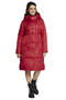 Зимнее пальто с капюшоном Димма артикул 2119 цвет красный vid 1