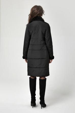 Женское стеганое пальто DW-21305, цвет черный, фото 02