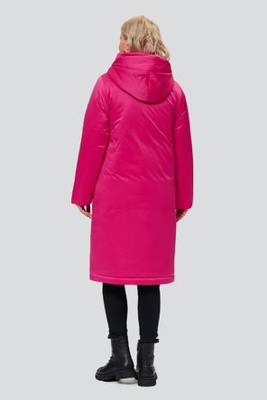 Утепленный плащ с капюшоном Нерида, D'IMMA fashion studio, цвет фуксия, фото 2