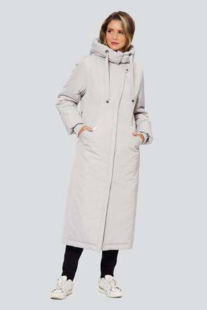 Зимнее пальто с капюшоном Пальмера Димма артикул 2314 цвет серо-бежевый фото 03