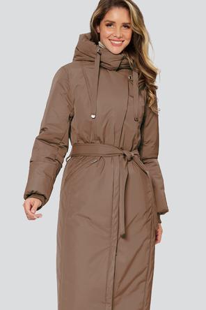 Зимнее пальто с капюшоном Пальмера Димма артикул 2314 цвет светло-коричневый фото 03