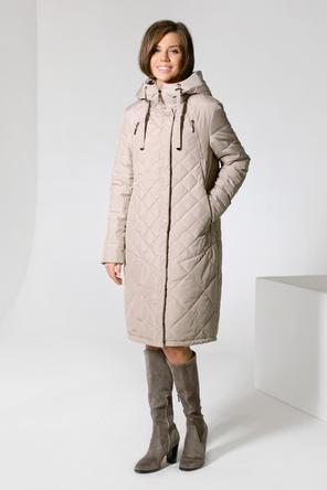 Зимнее пальто DW-22411, цвет бежевый, фото 2