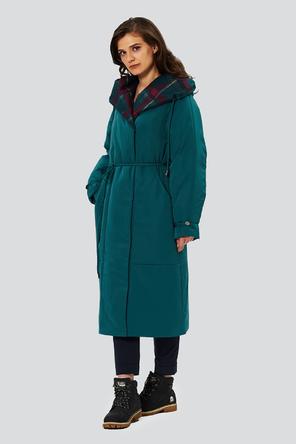 Демисезонное пальто с капюшоном Беатриз, DIMMA Studio, цвет бирюзовый темный, фото 1