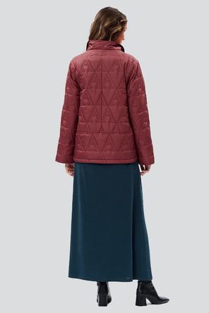 Стеганая куртка Сабина, D'imma Fashion, цвет винный, вид 3