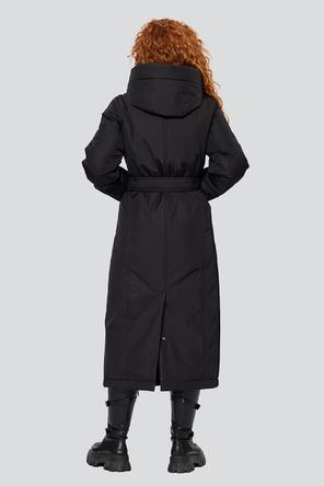 Зимнее пальто с капюшоном Пальмера Димма артикул 2314 цвет черный фото 09