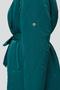 Пальто с меховым капюшоном Доротея от Димма, цвет бирюзовый темный, фото 5