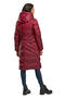 Пальто зимнее с капюшоном от D'imma Fashion цвет бордовый