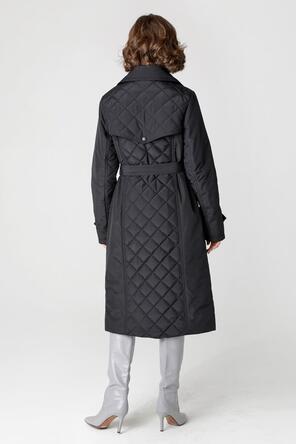 Стеганое пальто DW-23309, цвет черный фото 2