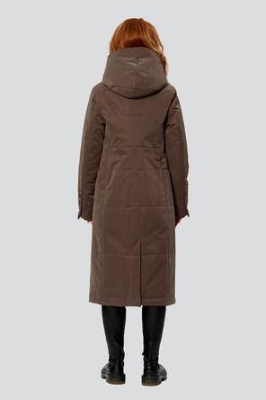 Демисезонное пальто с капюшоном Капитолина, DIMMA Studio, цвет коричневый, фото 3