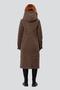 Демисезонное пальто с капюшоном Капитолина, DIMMA Studio, цвет коричневый, фото 3