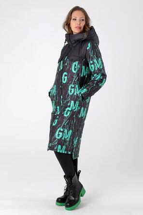 Зимнее женское пальто DW-23415, цвет зеленый, вид 2