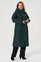 Зимнее пальто с капюшоном Алассио Димма артикул 2410 цвет темно зеленый, фото 1