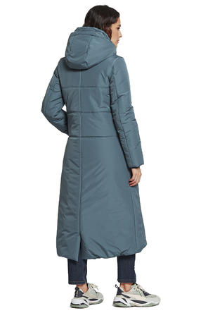 Пальто зимнее арт 2103 Гонсала, цвет бирюзовый вид 3