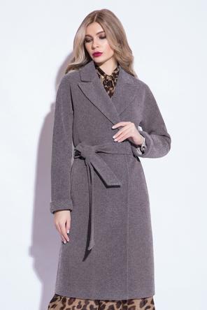 Женское классическое пальто Electra Style серого цвета, фото 1