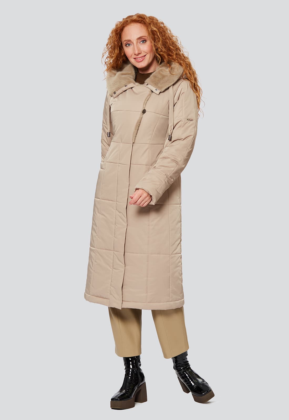 Зимнее пальто с искусственным мехом Мелисса, D'IMMA FS