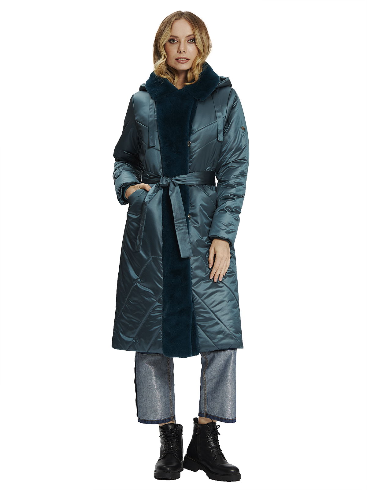 Зимнее стеганное пальто Матера от D'IMMA Fashion