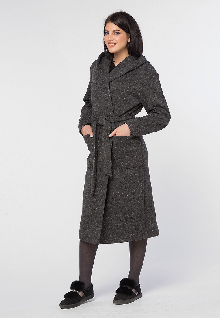 Трикотажное пальто с капюшоном Исабелла, VIA Lattea