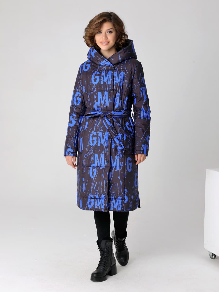 Зимнее пальто с поясом DW-23417, фирма DizzyWay